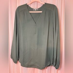 Pleione Olive Green Blouse